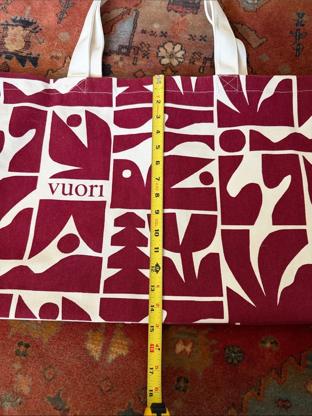 VUORI Limited Edition Holiday 2025 Srawberry Canvas Tote Bag
